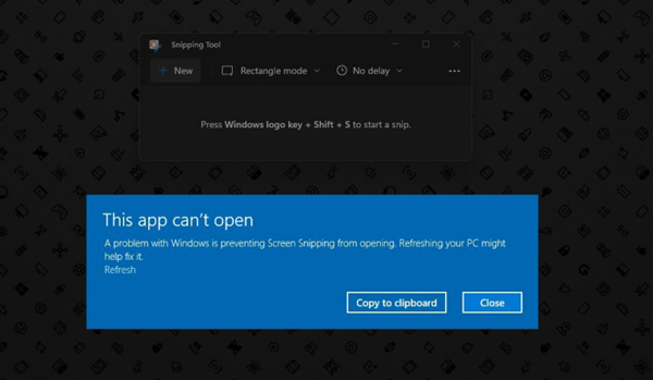 Win11截图提示错误怎么办呢？