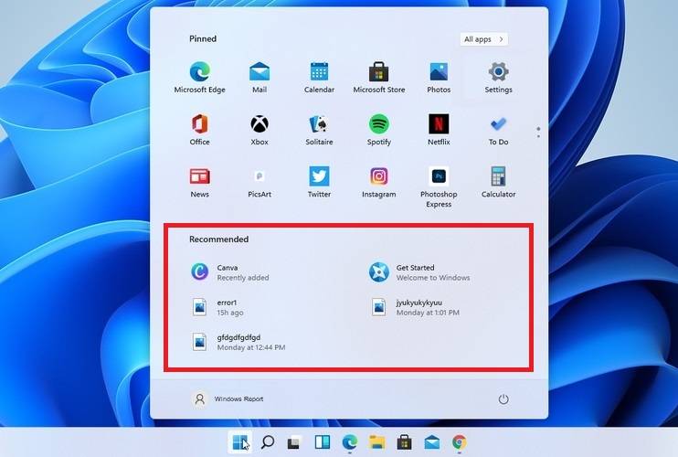 Windows11怎么删除开始菜单中的推荐文