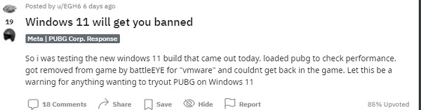Win11玩游戏封号怎么办呢？