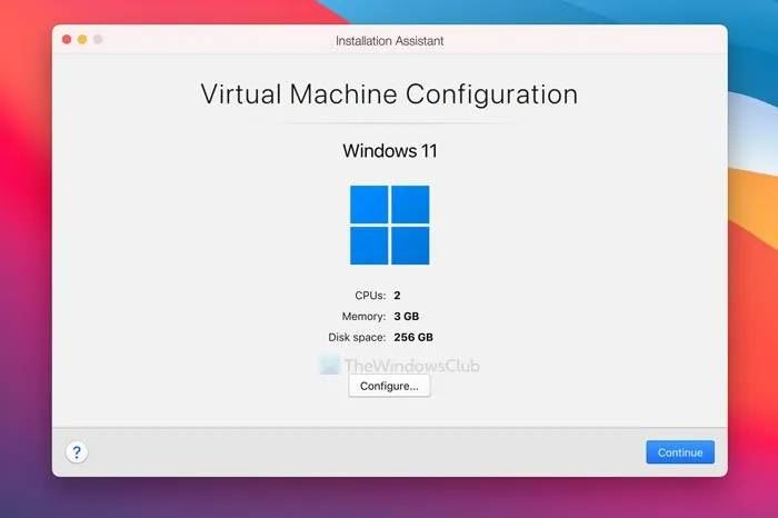 Parallels Desktop在Mac上安装Win11