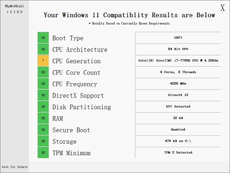 i7 7700处理器升级Win11系统