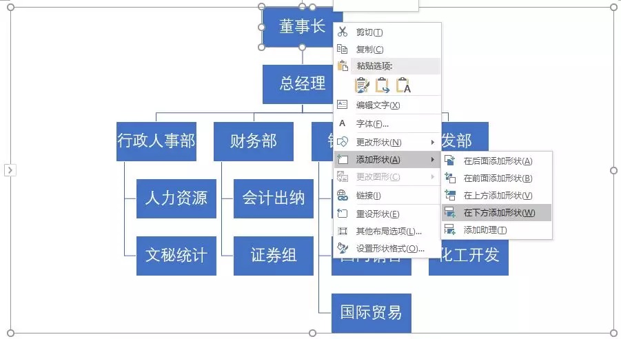 word组织架构图