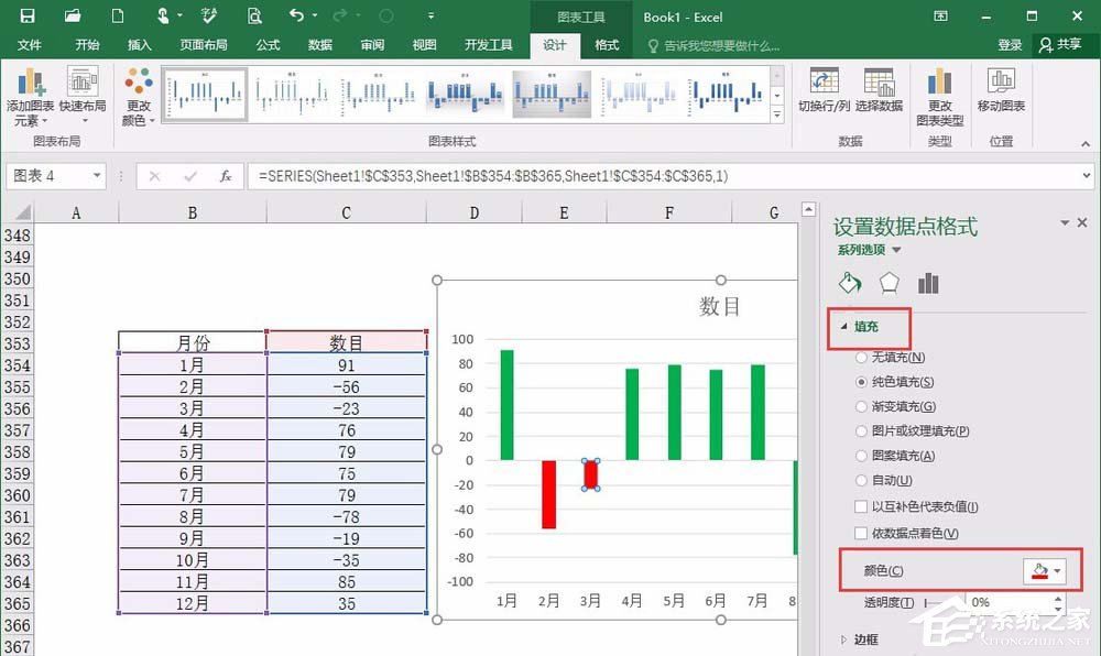 excel如何制作背离式图 excel制作背离式图表方法